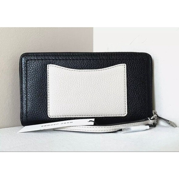 New Marc Jacobs Groove Zip Around Continental Wallet Leather Marshmallow Multi - Picture 3 of 4